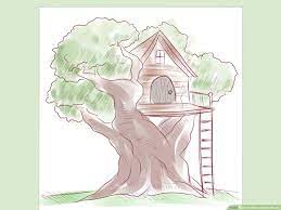 Tree house concept art from disney's tarzan by john puglisi. How To Draw A Tree House 5 Steps With Pictures Wikihow