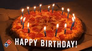 Pixel happy birthday image of a cake with burning candles. Pizza Candles Gifs Get The Best Gif On Giphy