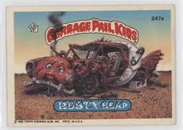 1986 garbage pail kids 110b snooty sam/u.s. 1986 Topps Garbage Pail Kids Series 6 Base 247a Rusty Heap
