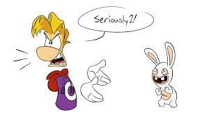Raving rabbids 2 rom download for nintendo ds (nds). Rayman Doesn T Like Raving Rabbids Rayman Know Your Meme