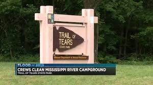 Missouri mo long term and year round campgrounds and rv parks. Cleanup Begins At Flooded Trail Of Tears State Park Campsite