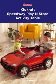 Start Your Engines Because Fun Goes Full Throttle With The Super Cool Kidkraft Speedway Play N Store Activity Table Fea Car Activities Kidkraft Activity Table