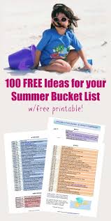 100 Free Summer Activities To Do With Kids Fun Summer Activities Free Summer Activities Summer Activities