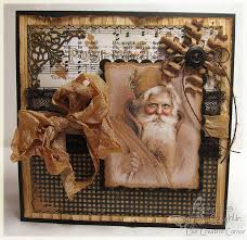 Get free vintage style button card printables Vintage Santa Card Christmas Cards To Make Christmas Cards Handmade Vintage Christmas Cards