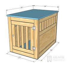 Large Wood Pet Kennel End Table Dog Crate Furniture Diy Dog Crate Diy Dog Kennel