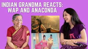 Indian Grandma reacts to WAP and Anaconda | Afternoons with Aaji! - YouTube