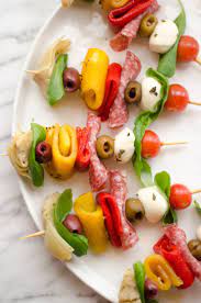 Antipasti Skewers Giadzy Recipe Giada Recipes Giada De Laurentiis Recipes Appetizer Recipes