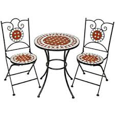 Tectake mobilier de jardin mosaïque table et chaises meuble bistrot bar terrasse balcon. Table Jardin Mosaique Ebay