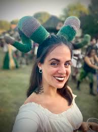 Carolina Renaissance Festival crocheted horns