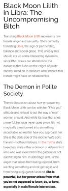 Lilith In Libra Black Moon Lilith Astrology Libra Moon Journal