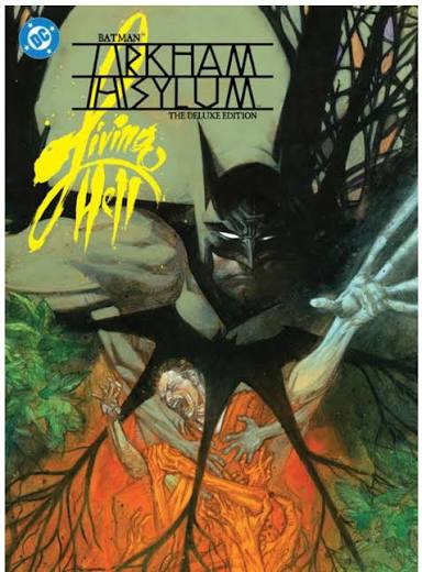 Tomorrow DC is re-releasing the ARKHAM ASYLUM: LIVING HELL Deluxe Edition  HC by me & Ryan Sook. 22 years ago THIS was the project that broke me out  of kid comics and