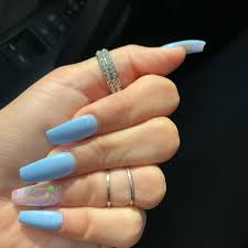 70 long acrylic nails design ideas. Updated 55 Blissful Baby Blue Acrylic Nails August 2020
