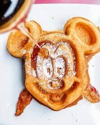 No Better Way To End A Trip To Disneyland Then Mickey Waffles For Breakfast In Case You Haven T Seen This Ph Disneyland Food Disney World Food Disney Desserts