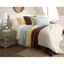 Pointehaven 300 thread count wave embroidered cotton duvet set features 3 ombre waves of embroidery for modern, affordable elegance. Pointehaven 200 Gsm Superior Flannel Solid Color Duvet Cover Set On Sale Overstock 21385544