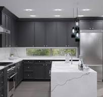 Angel Black Slim Shaker Kitchen Cabinets