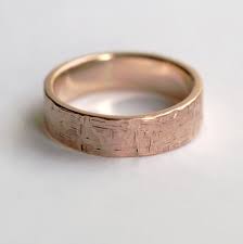 If you are on the hunt for a handcrafted and stylish symbol of your eternal love, be sure to read on and check out our favorite men's wedding bands below. Rock Texture 9k Rose Gold Ring Anna Rei Jewellery