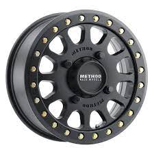 Originally, beadlock wheels were developed to prevent tyres from spinning or coming off the wheels under enormous torque loads and lower tyre pressures. 401 Utv Beadlock Matte Black Method Race Wheels