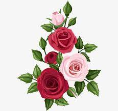 Ramos De Rosas Vector De Material Arte Png Y Vector Arte Rosa Clipart De Flor Flores Pintadas