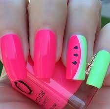 Mean Girl Watermelon Nail Art Watermelon Nails Nail Designs