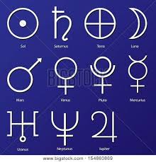 Your zodiac sign, or star sign, reflects the position of the sun when you were born. Planet Symbols Vector Photo Free Trial Bigstock