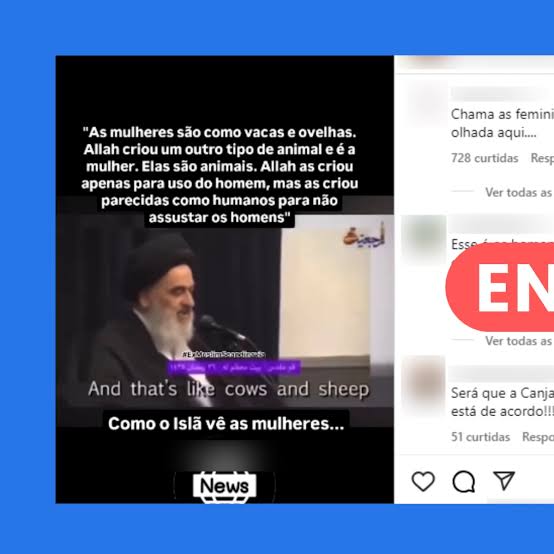 Líder religioso islâmico não disse que mulheres devem ser tratadas como animais; vídeo foi editado - Estadão