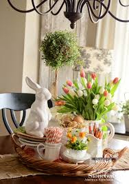 Spring Farmhouse Kitchen Vignette Stonegable Spring Easter Decor Easter Buffet Spring Decor