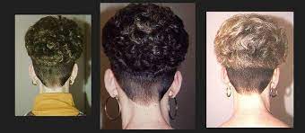 Nice Permed Wedge Short Hair Back View Short Permed Hair Super Short Hair