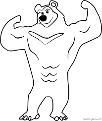 Black bear coloring page clipart library clip art library. Cartoon Asian Black Bear Coloring Page Coloringall