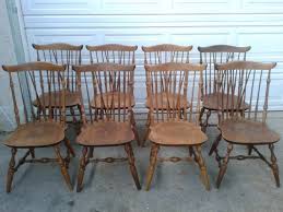 Nichols Stone Maple Windsor Spindle Back Chairs Set Of 8 Nichols And Stone Chair Set Chair