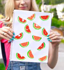 Sarabeautycorner Watermelon Notebook Sara Beauty Sara Beauty Corner Diy School Diy
