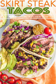 Make them a little extra special with homemade cilantro lime sour cream. Skirt Steak Tacos This Silly Girl S Kitchen