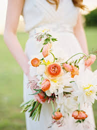 Only professionals are able to choose a proper bouquet, for example pink and orange wedding bouquets. 41 Stunning Ranunculus Wedding Bouquets Martha Stewart