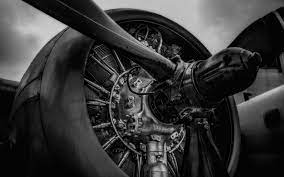 Download Wallpapers Download 1920x1200 Aircraft Grayscale Propeller Radial Engine Wallpaper Free Wallpapers Downloa Airplane Art Airplane Wallpaper Props Art