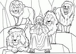 The lion is an animal very impressive for kids! Daniel In The Lions Den Coloring Page Coloring Home