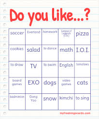 You can customize the title, content and theme of all these bingo cards. Print 100 Do You Like Bingo Cards