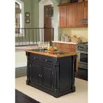 HOMESTYLES Monarch Black and Oak Kitchen Island with Granite ...
