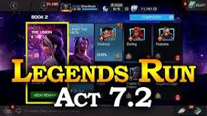 Secondly, you should absolutely focus on completing act 4, instead of, fully exploring the act at 100%. Act 7 2 Legends Run Marvel Contest Of Champions