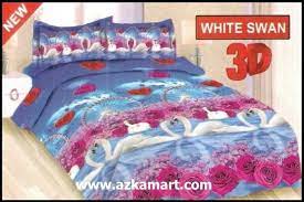 Bonita Sprei Dan Bedcover Motif White Swan Sprei