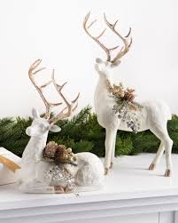 Winter Frost Tabletop Deer Christmas Decorations Balsam Hill Christmas Deer Decorations Christmas Reindeer Decorations Christmas Tabletop Decor