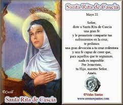 Por este acontecimiento, santa rita se refugió en la oración, pero otra tragedia la golpeo cuando en menos de un año perdió a sus hijos. Singles De Santa Rita Casia Oracion Casos Desesperados Festhospetolapog S Blog