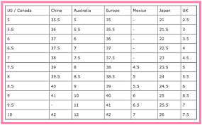 Kid Shoe Size Us China Kids