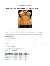 Instead of merely concentrating on aesthetic reward, think on how the abs training can contribute to your body. Six Pack Abs Workout At Home Pdf