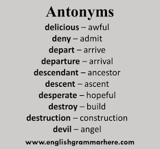 We did not find results for: English Antonym Words List English Grammar Here