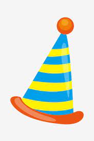Striped Birthday Hat Birthday Hat Clipart Blue Yellow Png And Vector With Transparent Background For Free Download Birthday Hat Clipart Birthday Hat Hat Clipart