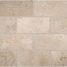 Honed travertine wall and floor tile (1 sq. Bologna Chiaro 3 In X 6 In Tumbled Travertine Floor And Wall Tile 1 Sq Ft Case Thdw3 T Ch3x6t 100664325