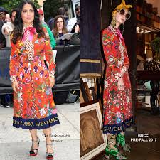 We update gallery with only quality interesting photos. Salma Hayek In Gucci At The Daily Show With Trevor Noah