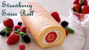 Swiss roll cake cheese di tokopedia ∙ promo pengguna baru ∙ cicilan 0% ∙ kurir instan. Swiss Roll Cake Strawberry Roll Cake Soft Fluffy Chiffon Cake Base è›‹ç³•å·ç'žå£«å· Asmr Youtube