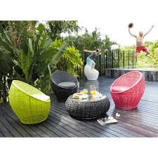Fauteuil De Jardin Rond Tresse Rose Durban Outdoor Furniture Decor Patio Patio Fence