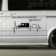 Herzschlag Wohnmobil 90cm Das Leben Spruch B103 Autoaufkleber Camper Bus  Urlaub