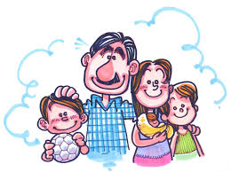 Dibujo De Una Familia Tipica Marido Mujer E Hijos Dia De La Familia Imagen Con Frases Bonitas Imagenes Para Estados